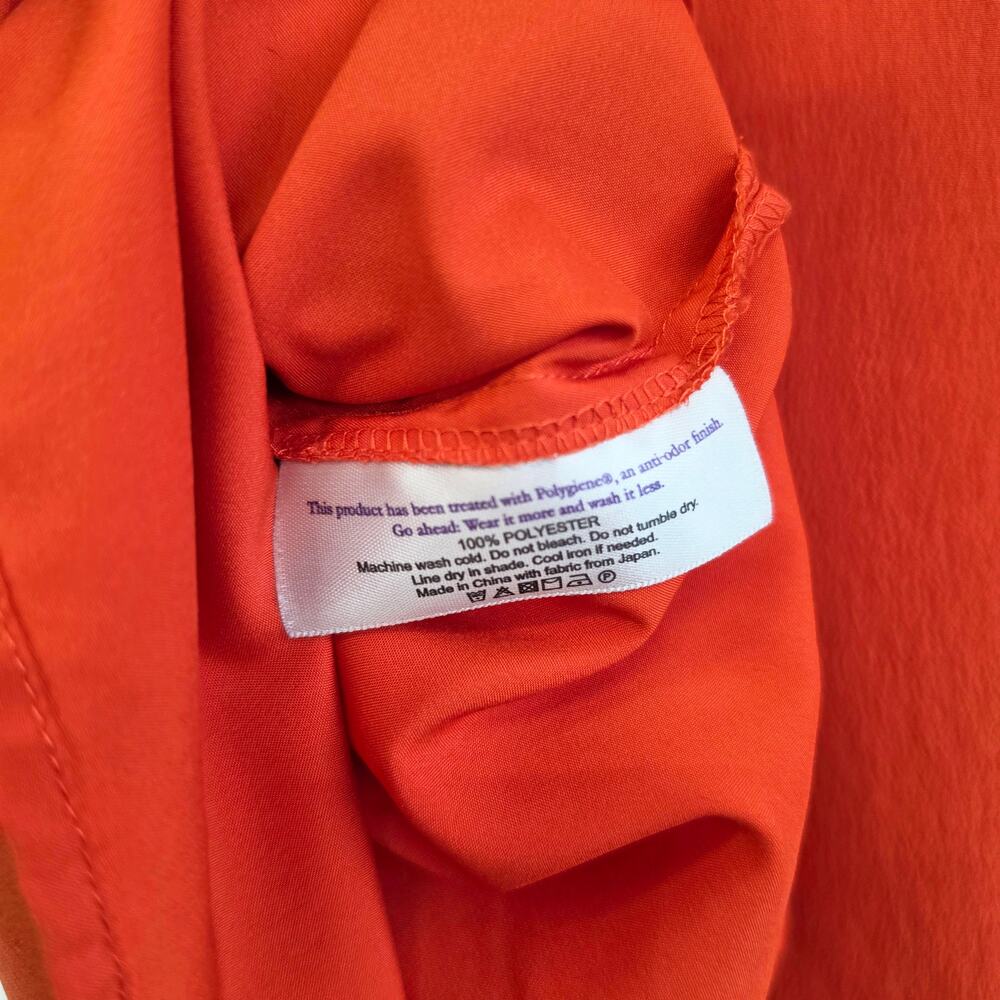 M.M. Lafleur The Joan Top Orange Short Sleeve Blouse Size Large Workwear Career - Picture 7 of 8